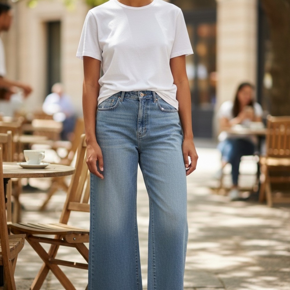 DL1961 Hepburn Wide Leg Jeans